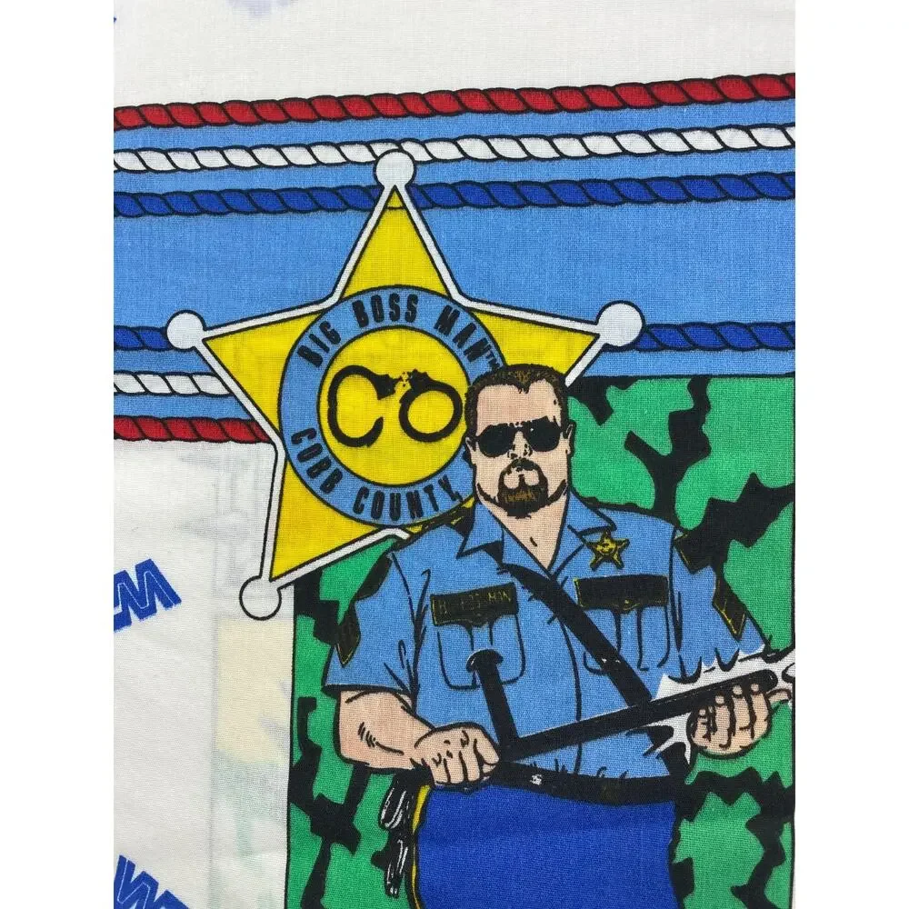 WWF Sheet Twin Flat Sheet Pillow Case 1991 Hogan Macho Savage Warrior Jake Snake